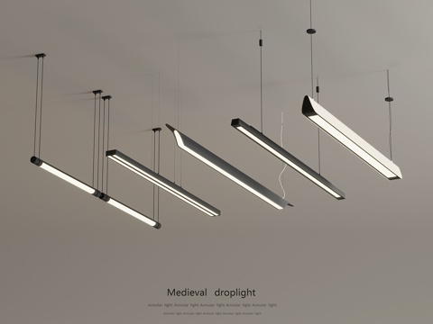 Modern long chandelier office chandelier