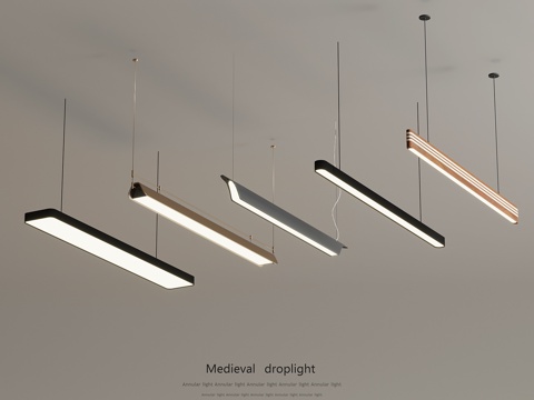 Modern long chandelier office chandelier