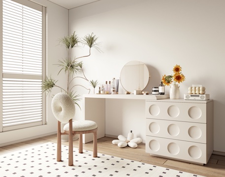 Cream Style dressing table cosmetic ornaments
