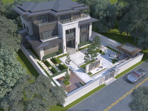 Very nice new Chinese villas, single-family villas', townhouses