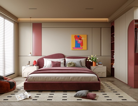 Modern Girls Room kids Bedroom kids Bed Children's Bedside Cabinet