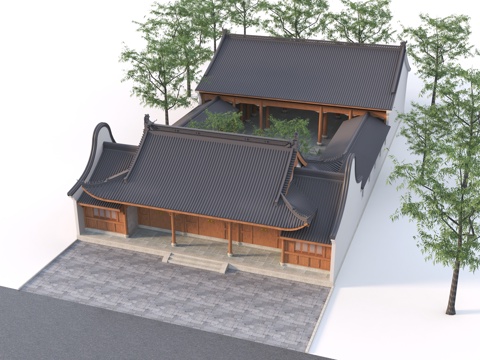 Chinese Ancient Temple Ancestral Temple Ancestral Temple Ancestral Temple Ancestral Temple Guanyin Dou