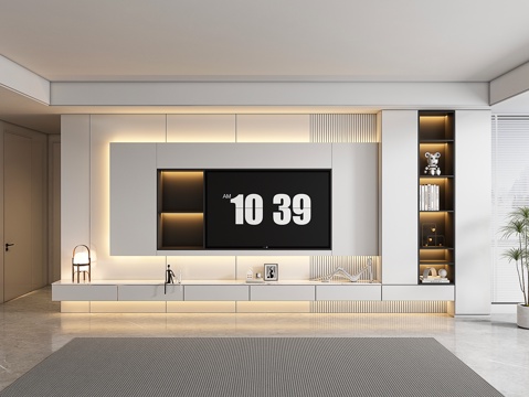 Modern TV cabinet Wall