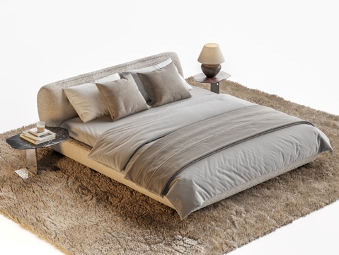 MINOTTI SUPERMOON Modern Double Bed Master Bed Floor Bed