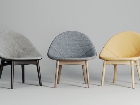 Modern Minimalist Style Lounge Chair Armchair