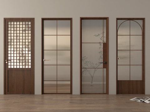Glass door single door