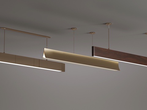 Modern Mid-century Style Chandelier Long Lamp