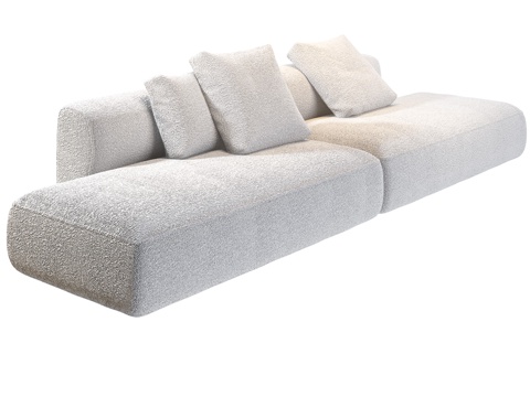 MDF Italia Minimalist Sofa Module Sofa Tofu Block Sofa