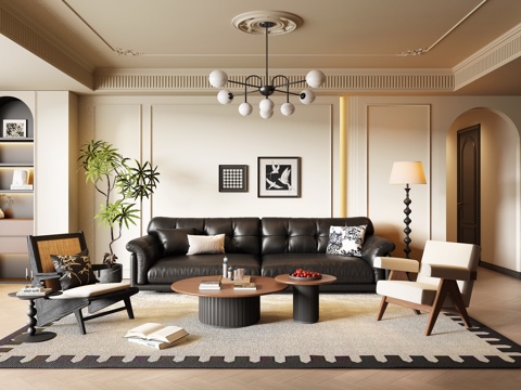 French Retro Living Room
