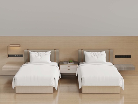 Modern Single Bed Guest Room Standard Single Bed