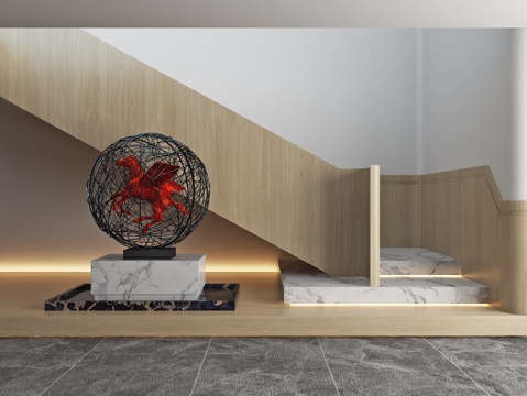 Stairwell Art Display Installation Sculpture Landscape