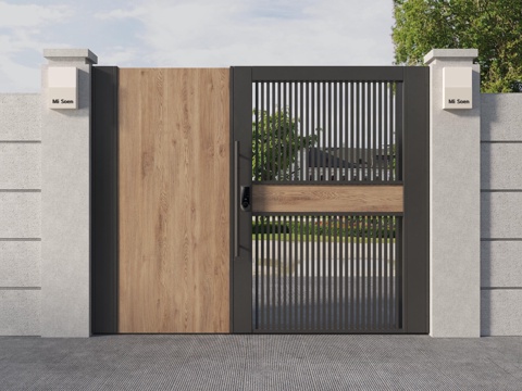 Courtyard Door Villa Door Garden Door Iron Door Entrance Door