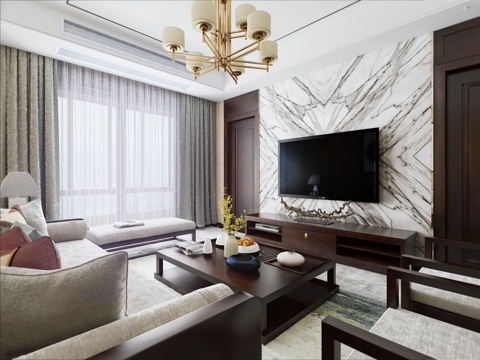New Chinese Living Room