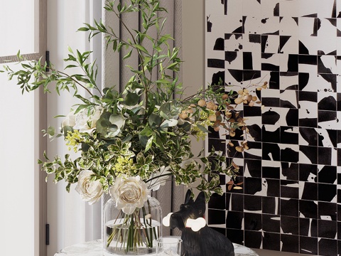 Modern Floriculture Glass Vase Floriculture Ornaments Floriculture Living Room Vase Ornaments
