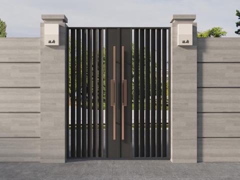 Courtyard Door Villa Door Garden Door Iron Door Entrance Door
