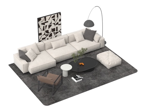 Sectional Sofa multi-person sofa living room sofa