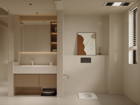 Cream Style toilet