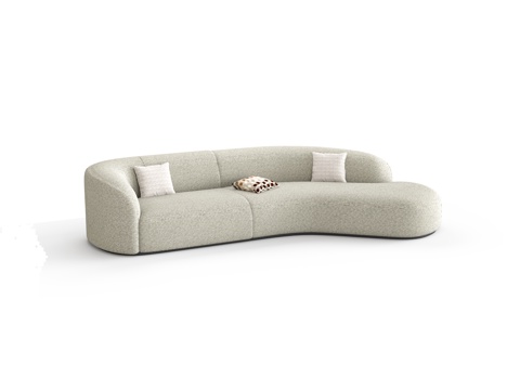 Cream corner multiplayer sofa