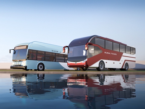 Modern Bus Bus Tourist Bus Bus