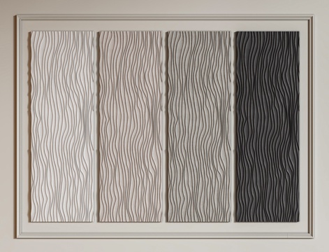3D Panel Corrugated Wall Panel Wavy Wall Panel Modeling Wall Panel Decorative Wall Panel