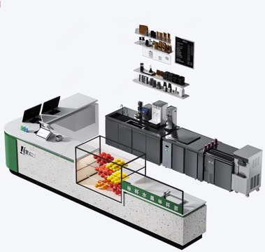 Modern coffee shop milk tea shop bar cashier