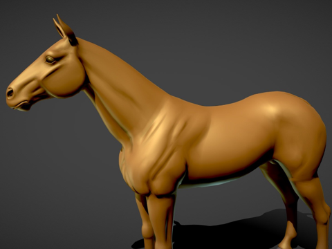 Free horse 3D model