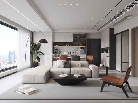 Modern Living&Dining Room