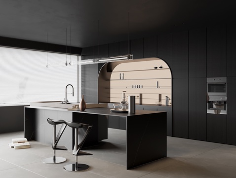 Modern DiningRoom Marble Water Bar Nakajima Dining Table Solid Wood Sideboard Wine Cabinet Casual Bar
