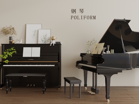 Piano Piano Vertical Piano Mall Exhibition Hall Piano