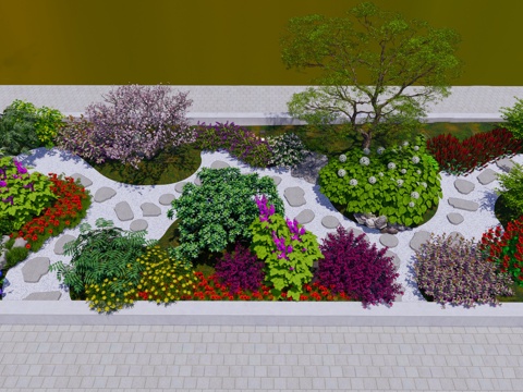 Modern Roof Garden Hanging Garden Courtyard Garden