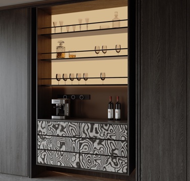 Modern Italian Wine Cabinet