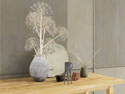 Nordic style vase ornaments wine glass dried flower furnishings