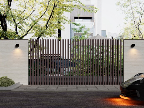 Villa Exterior Wall Modern Villa Exterior Wall Courtyard Wall
