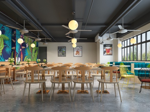 Modern industrial style canteen