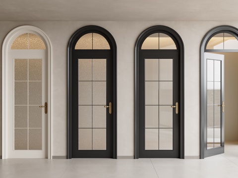 French glass single door glass single door frosted glass single door Changhong glass single door
