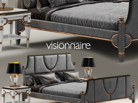 Double Bed Luxury Bedroom Hotel Classical Affordable Luxury Style
