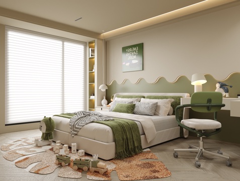 Modern Universal kids Bedroom Girls' Room kids Bed