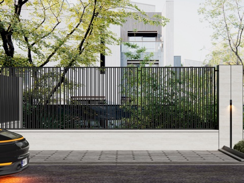 Villa Exterior Wall Modern Villa Exterior Wall Courtyard Wall