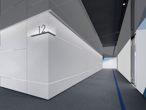 Modern technology wind elevator hall aisle