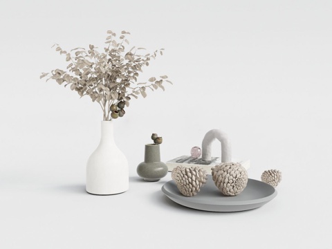 Nordic Style Furnishings Dried Flower Ceramic Vase
