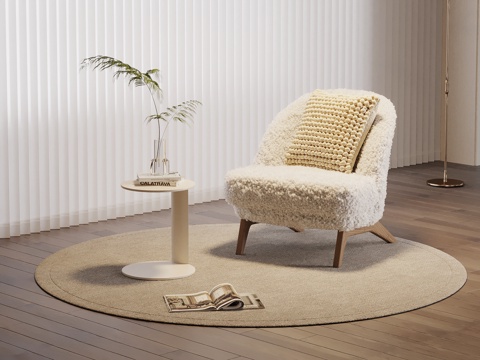 Lounge Chair modern leisure chair side table