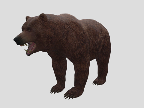 Grizzly realistic 3D model