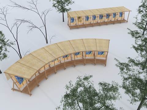 Modern Corridor Frame Wooden Corridor Frame Curved Corridor Frame Characteristic Creative Corridor Frame