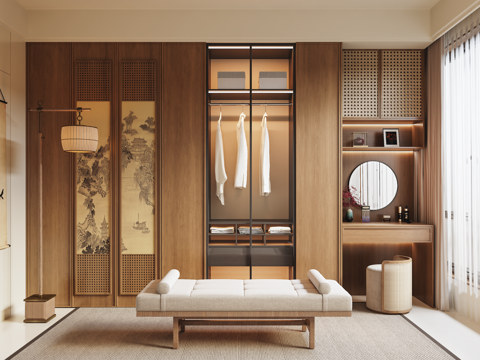 Song cloakroom wardrobe makeup table decorative painting