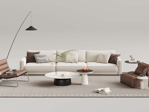 Modern sofa Sectional Sofa coffee table combination
