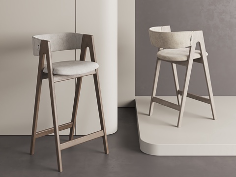 Antique Style High Stool Retro Style Bar Stool Nordic Style High Stool Modern Bar Stool