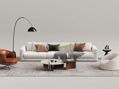 Modern sofa Sectional Sofa coffee table combination