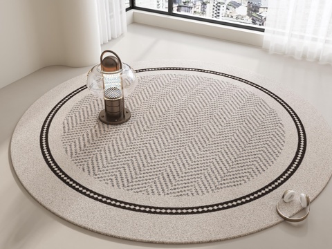 Carpet Antique Style Carpet Silent Style Carpet Cream Style Carpet Living Room Carpet Round Carpet
