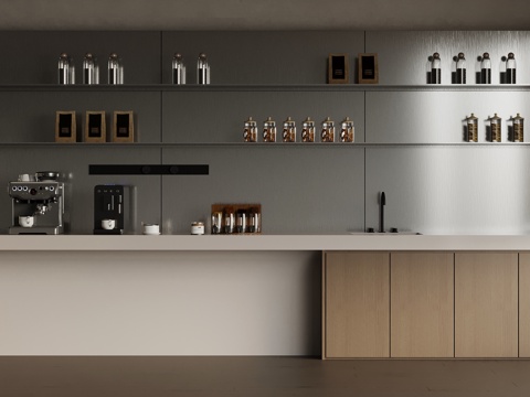 Modern pantry water bar