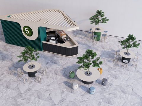 Modern Outdoor Cafe